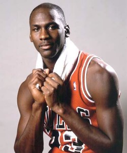 Former Chicago Bull Michael Jordan in his younger days 